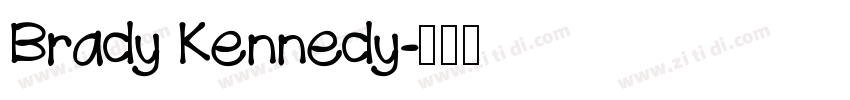 Brady Kennedy字体转换